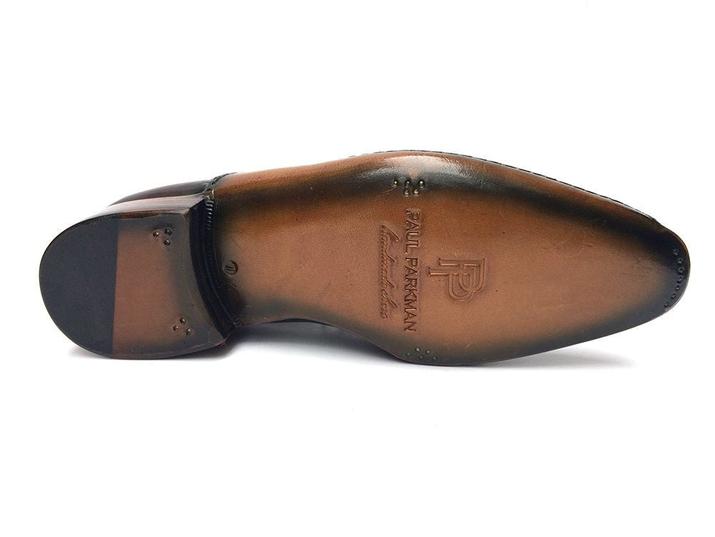 Paul Parkman Green & Purple Handmade Oxfords (ID