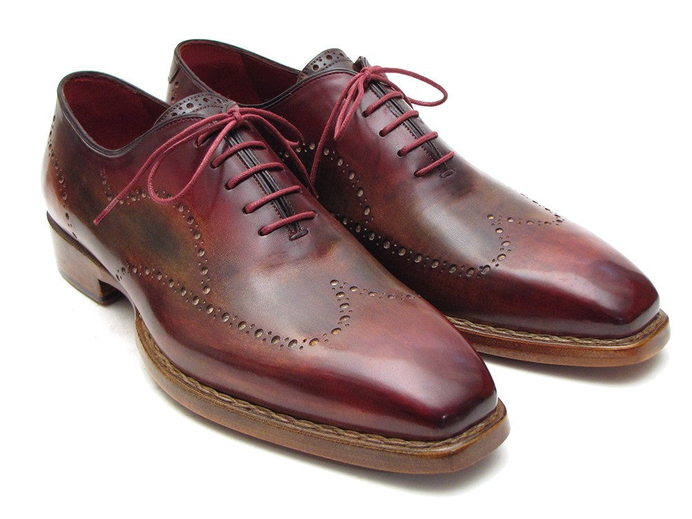 Paul Parkman Wingtip Oxford Goodyear Welted Bordeaux & Camel (ID