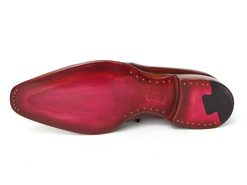 Paul Parkman Goodyear Welted Square Toe Apron Derby Shoes Brown (ID