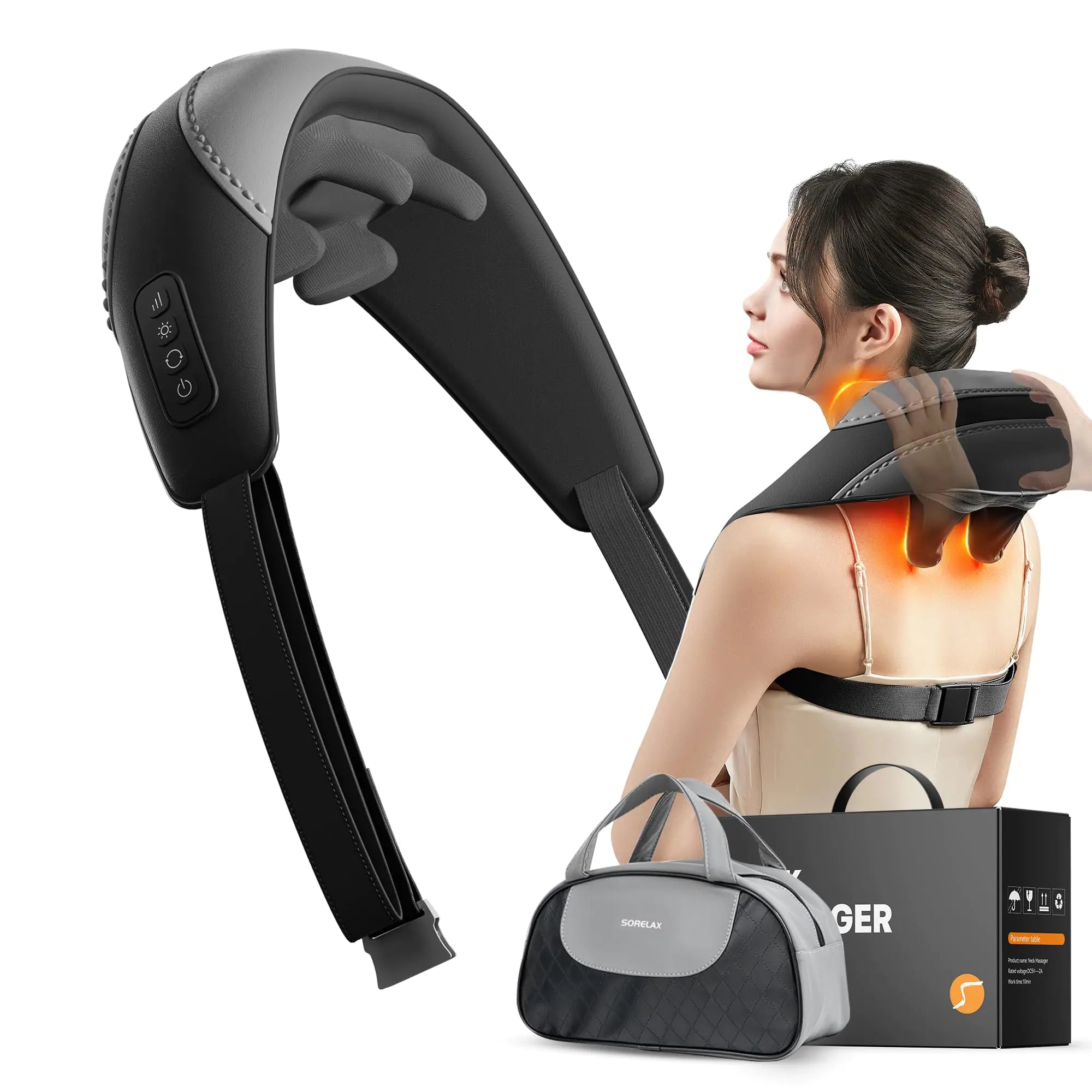Shiatsu Neck & Shoulder Massager with Heat