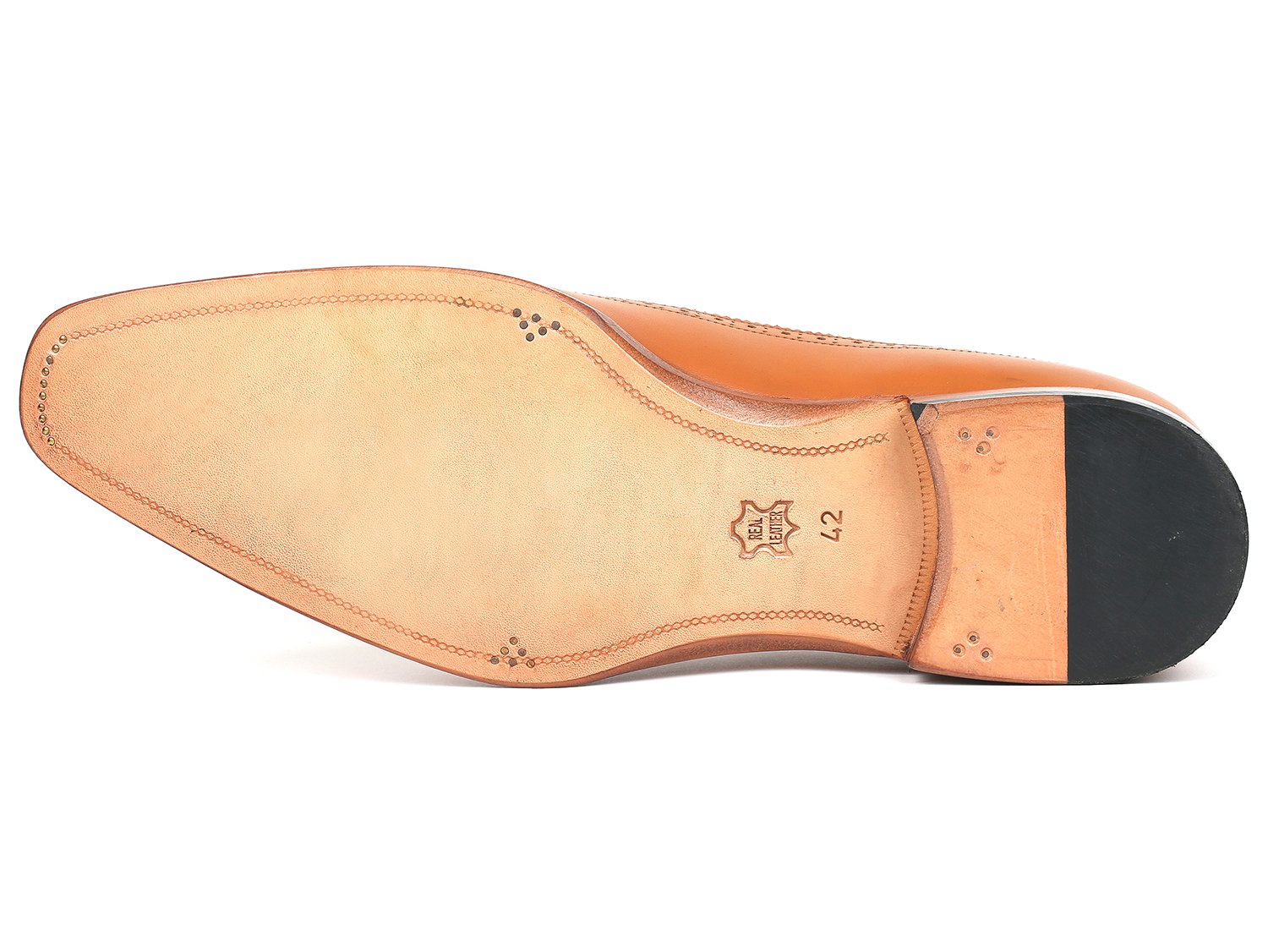 Paul Parkman Dual Tone Wingtip Derby Shoes Cognac & Cream (ID