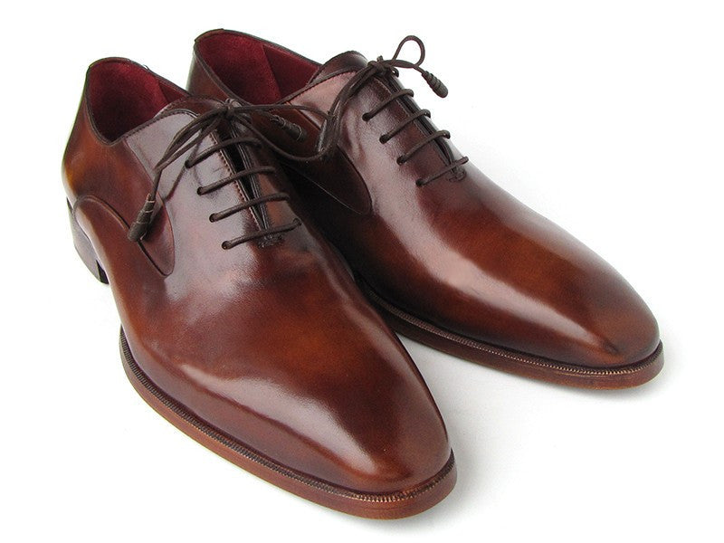 Paul Parkman Plain Toe Brown Calfskin Oxfords (ID