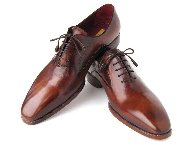 Paul Parkman Plain Toe Brown Calfskin Oxfords (ID