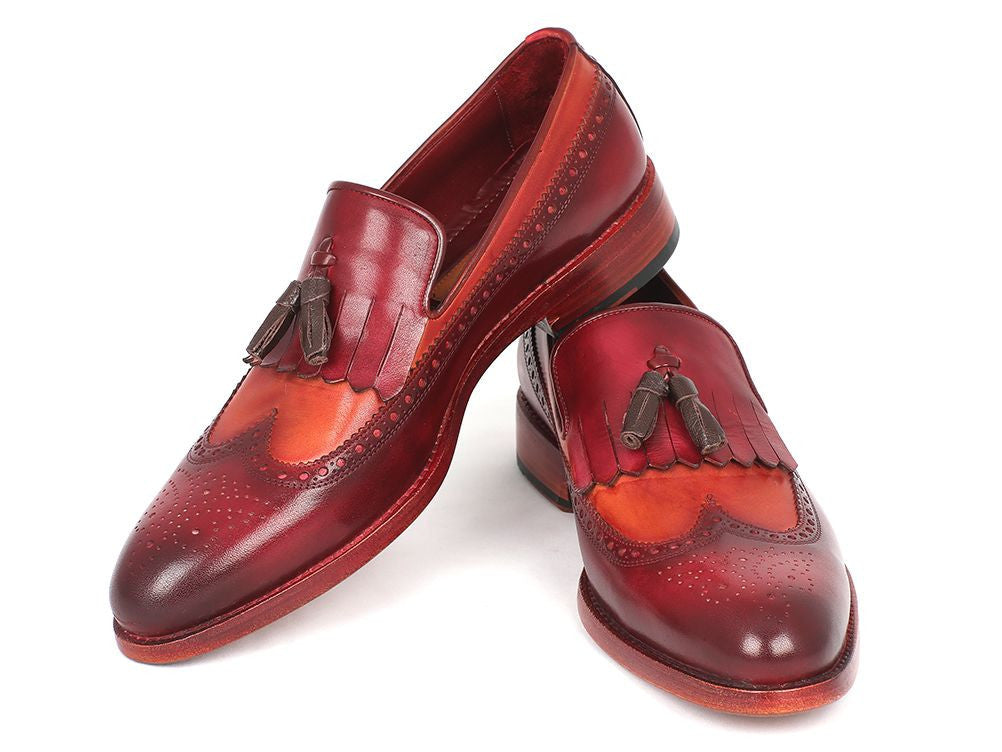 Paul Parkman Kiltie Tassel Loafer Tobacco &amp; Bordeaux (ID