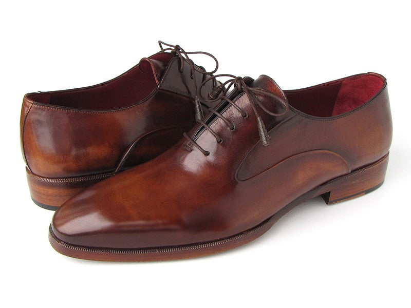 Paul Parkman Plain Toe Brown Calfskin Oxfords (ID