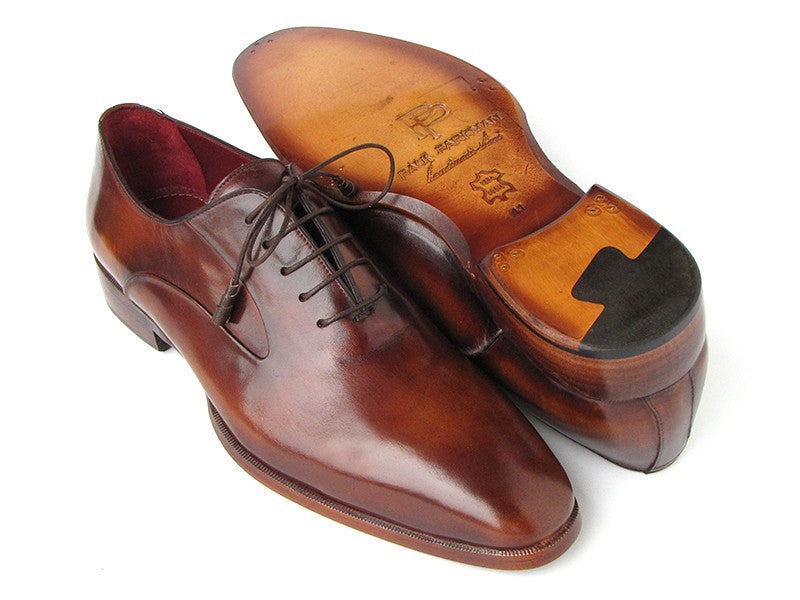 Paul Parkman Plain Toe Brown Calfskin Oxfords (ID