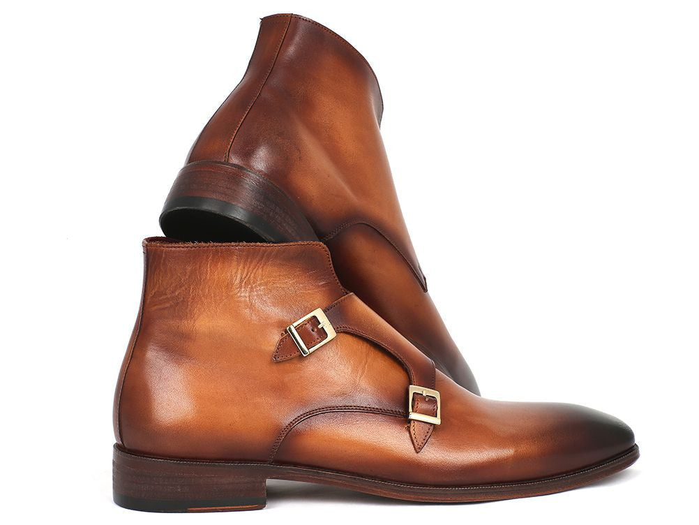 Paul Parkman Double Monkstrap Boots Brown (ID