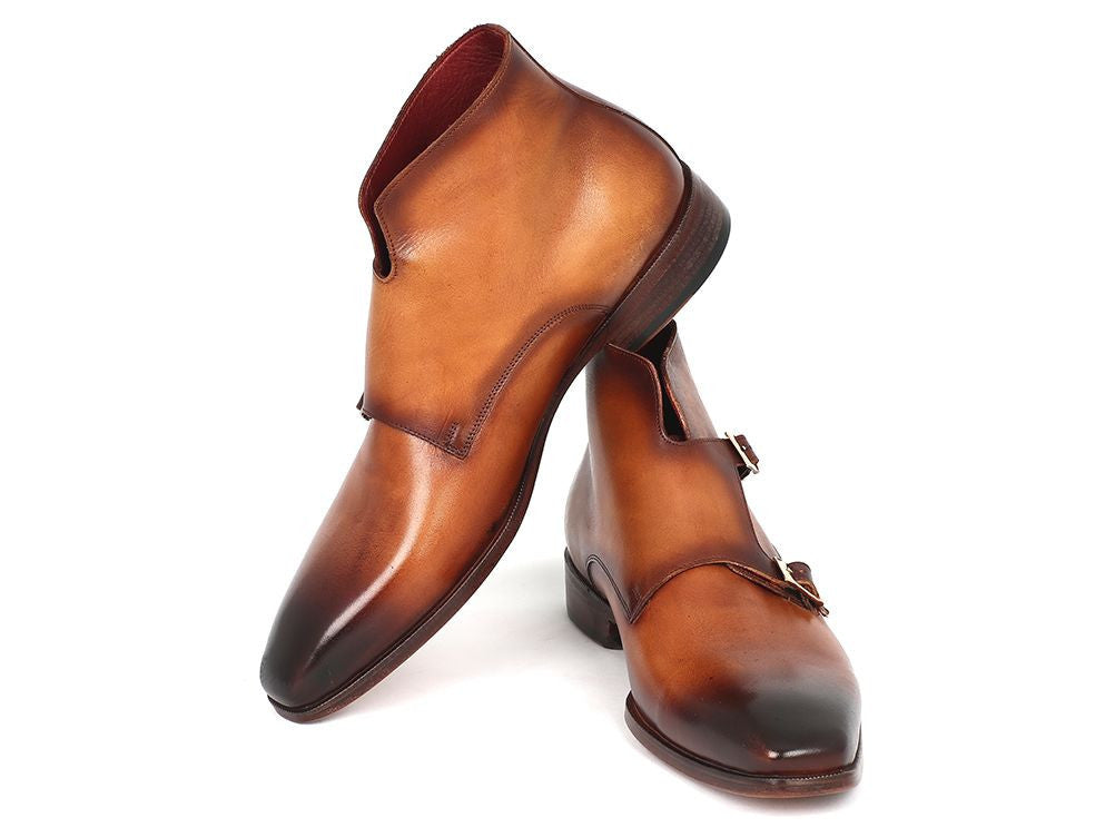 Paul Parkman Double Monkstrap Boots Brown (ID