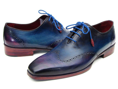 Paul Parkman Blue &amp; Purple Wingtip Oxfords (ID