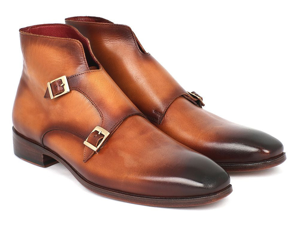 Paul Parkman Double Monkstrap Boots Brown (ID