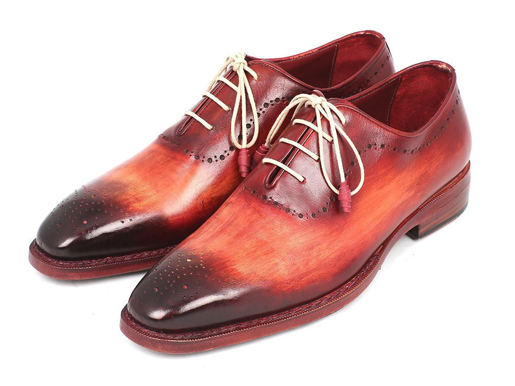 Paul Parkman Reddish Camel Medallion Toe Oxfords (ID