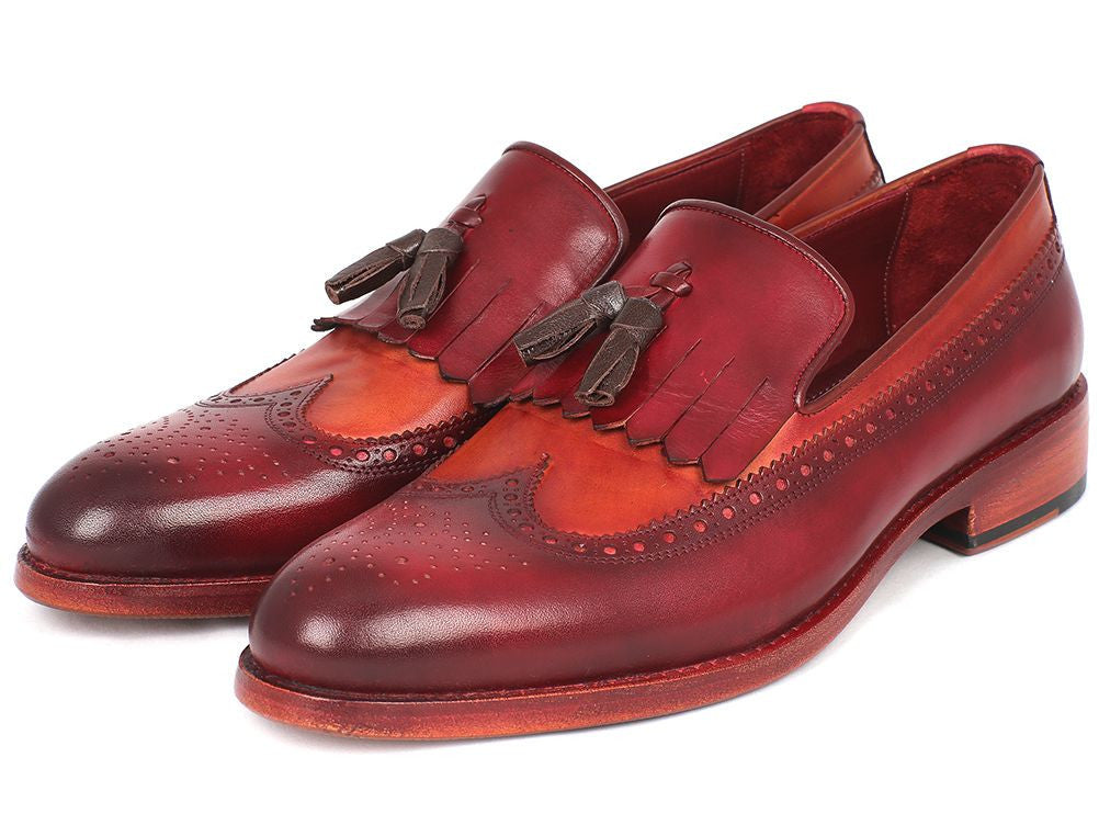 Paul Parkman Kiltie Tassel Loafer Tobacco &amp; Bordeaux (ID