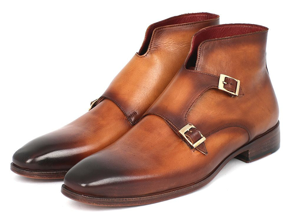 Paul Parkman Double Monkstrap Boots Brown (ID