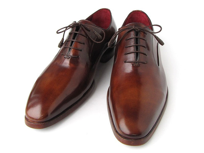 Paul Parkman Plain Toe Brown Calfskin Oxfords (ID