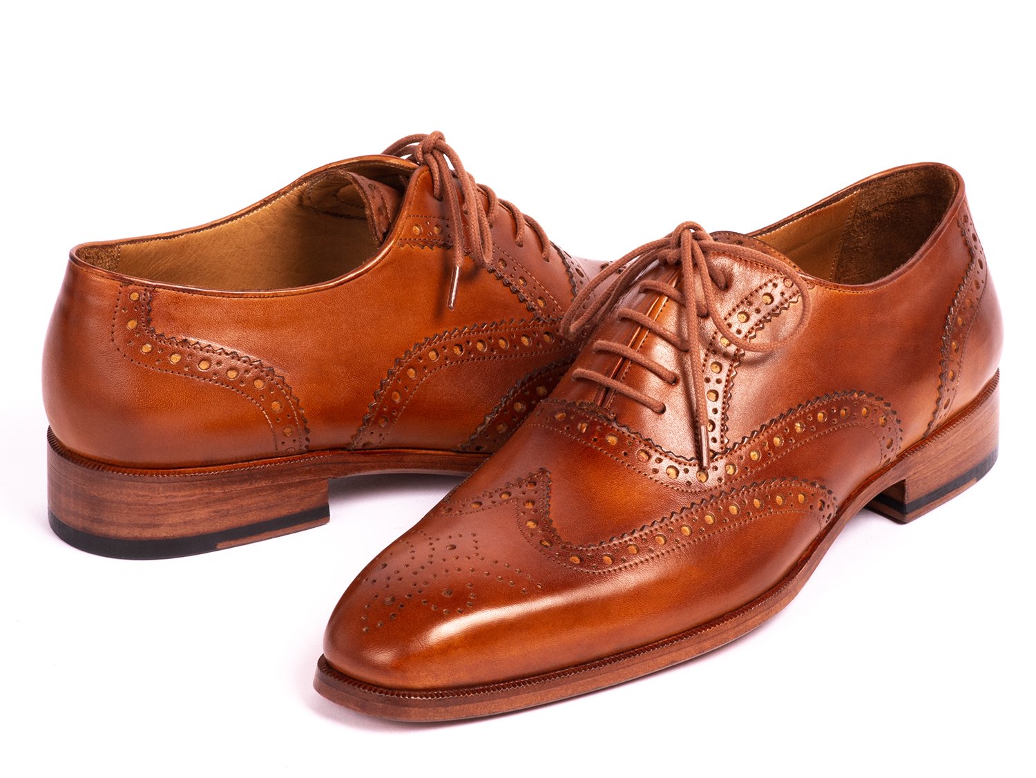 Paul Parkman Wingtip Oxfords Mid Brown (ID