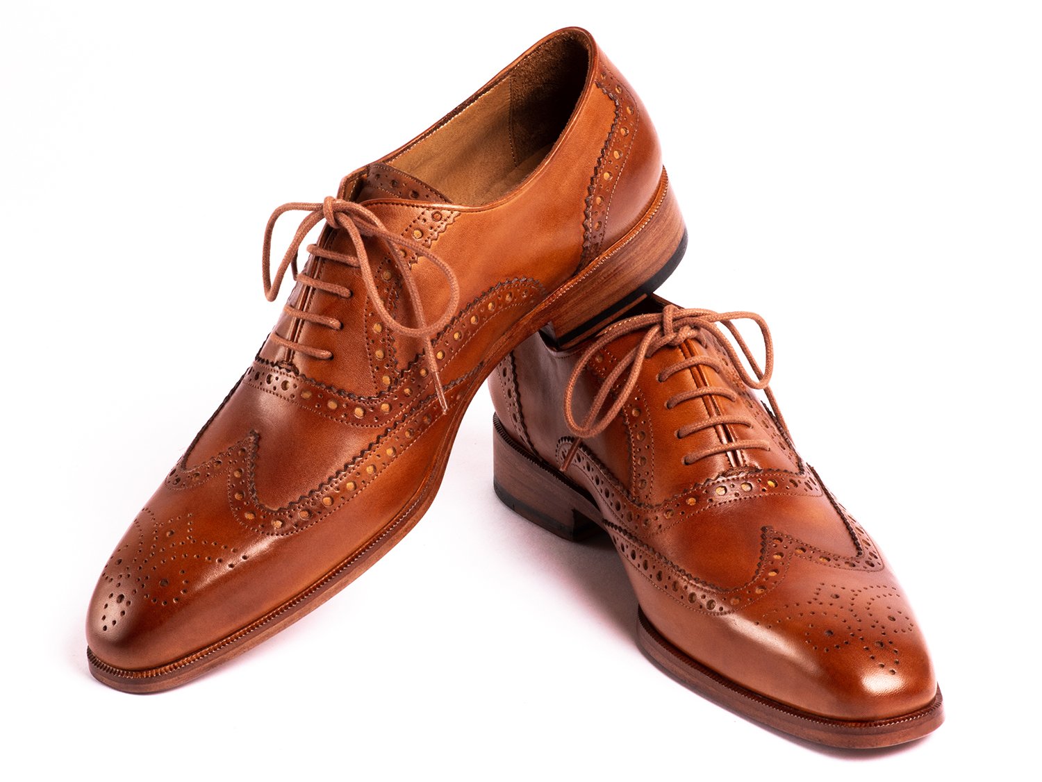 Paul Parkman Wingtip Oxfords Mid Brown (ID