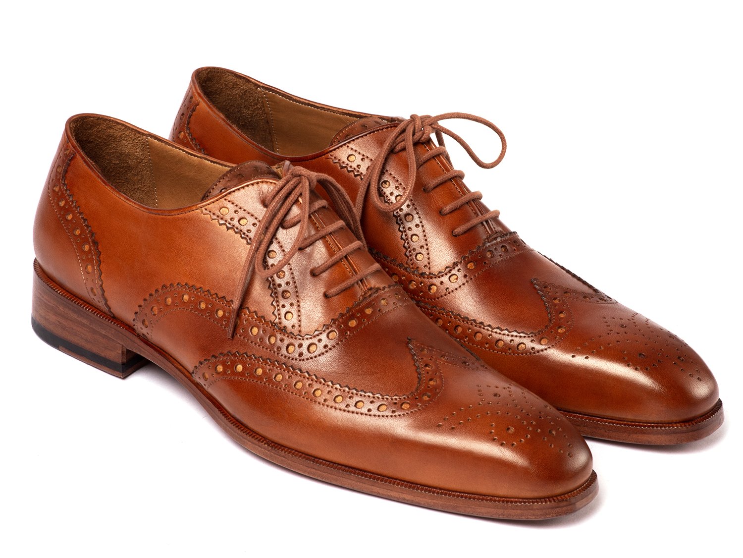 Paul Parkman Wingtip Oxfords Mid Brown (ID