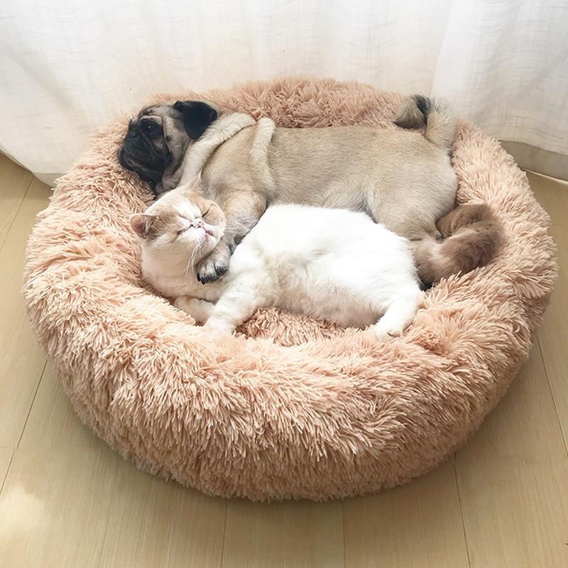 Calming Donut Bed for Dogs &amp; Cats