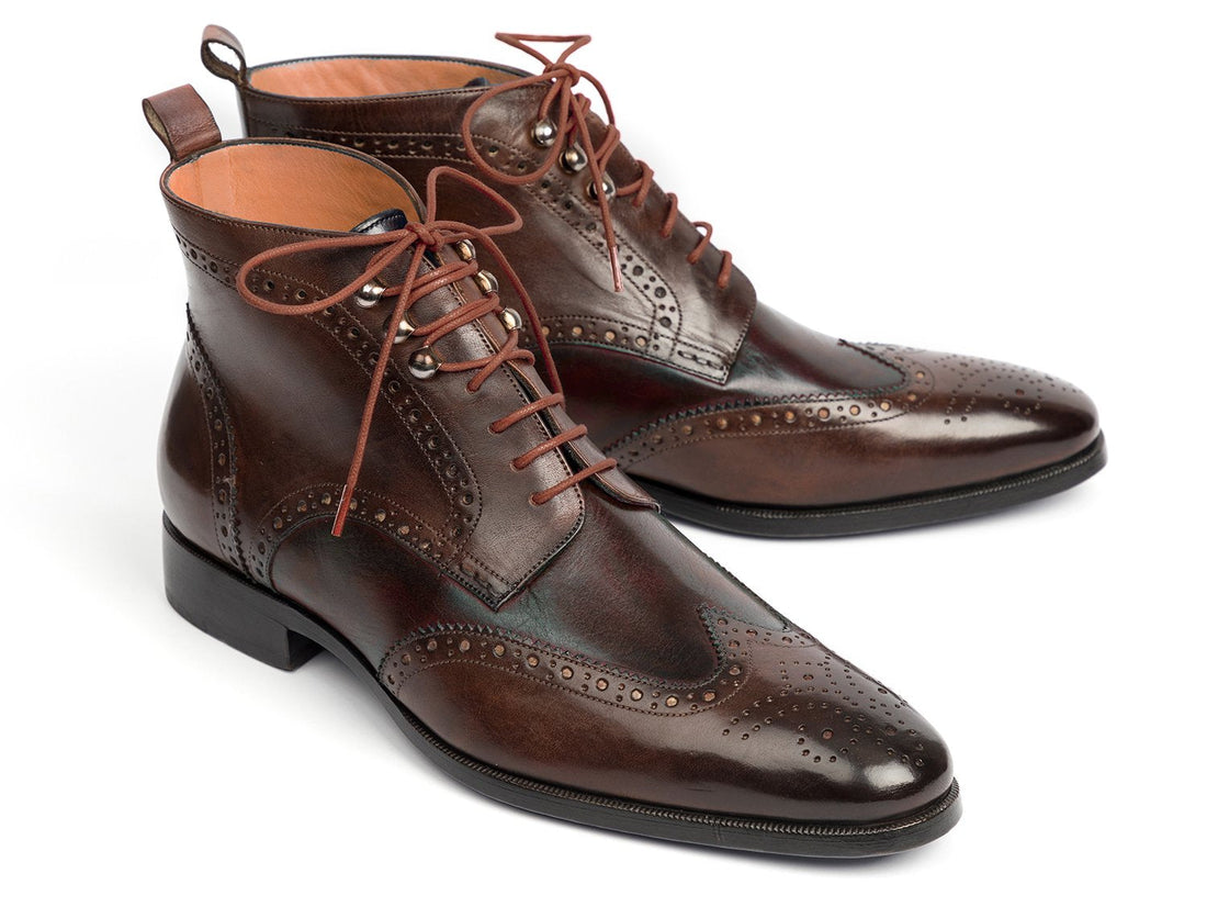 Paul Parkman Wingtip Ankle Boots Brown (ID