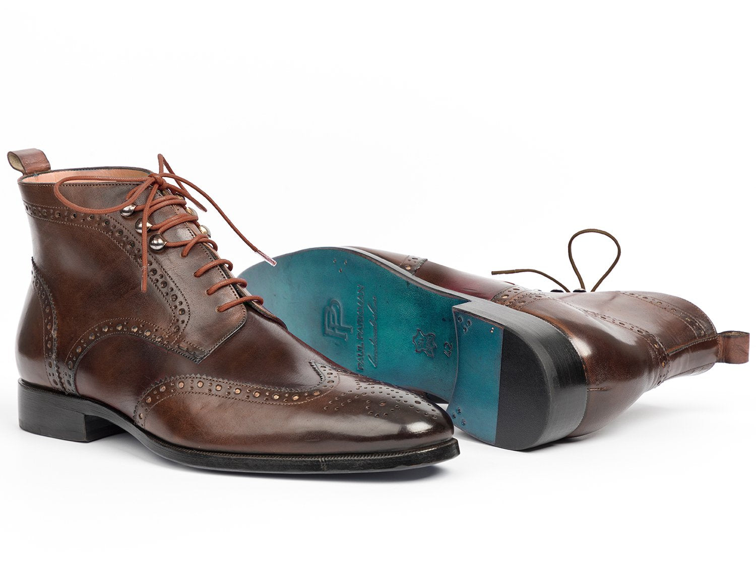 Paul Parkman Wingtip Ankle Boots Brown (ID