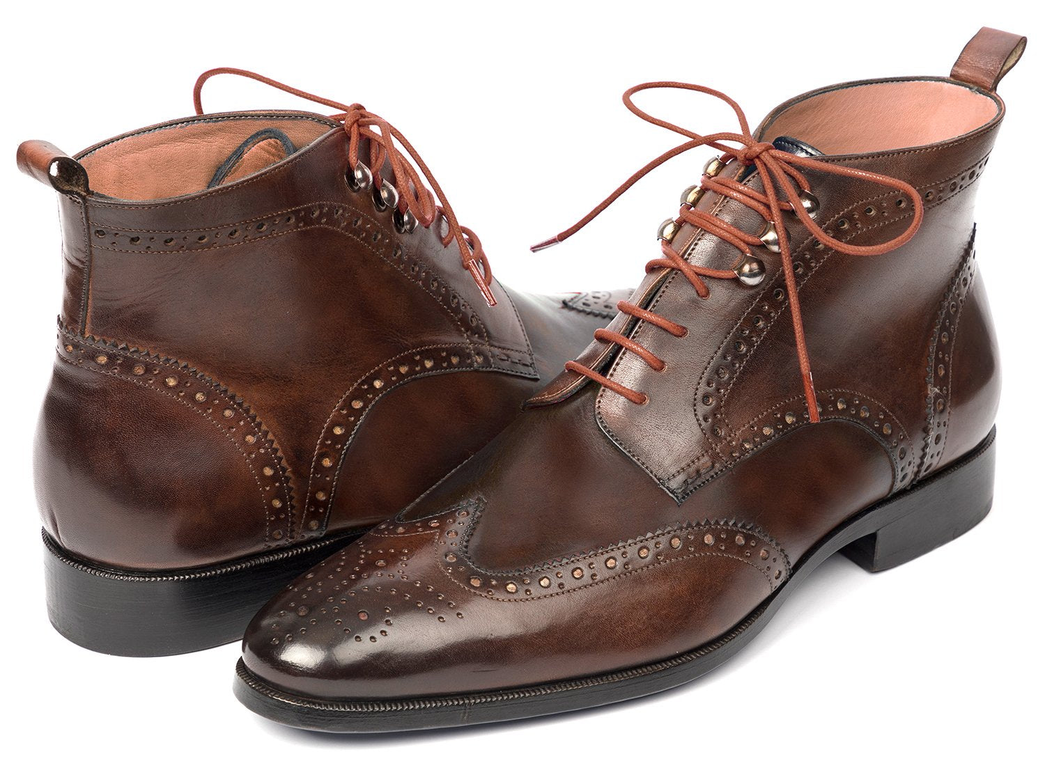 Paul Parkman Wingtip Ankle Boots Brown (ID