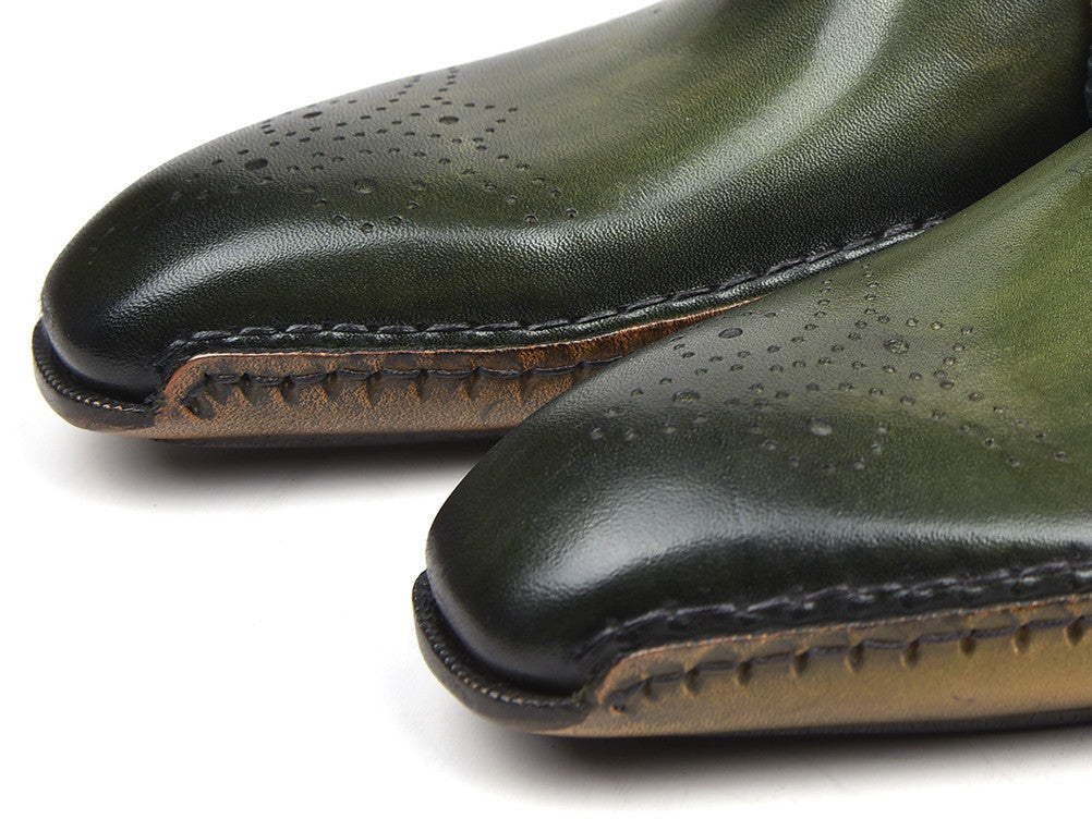 Paul Parkman Opanka Construction Oxfords Green (ID