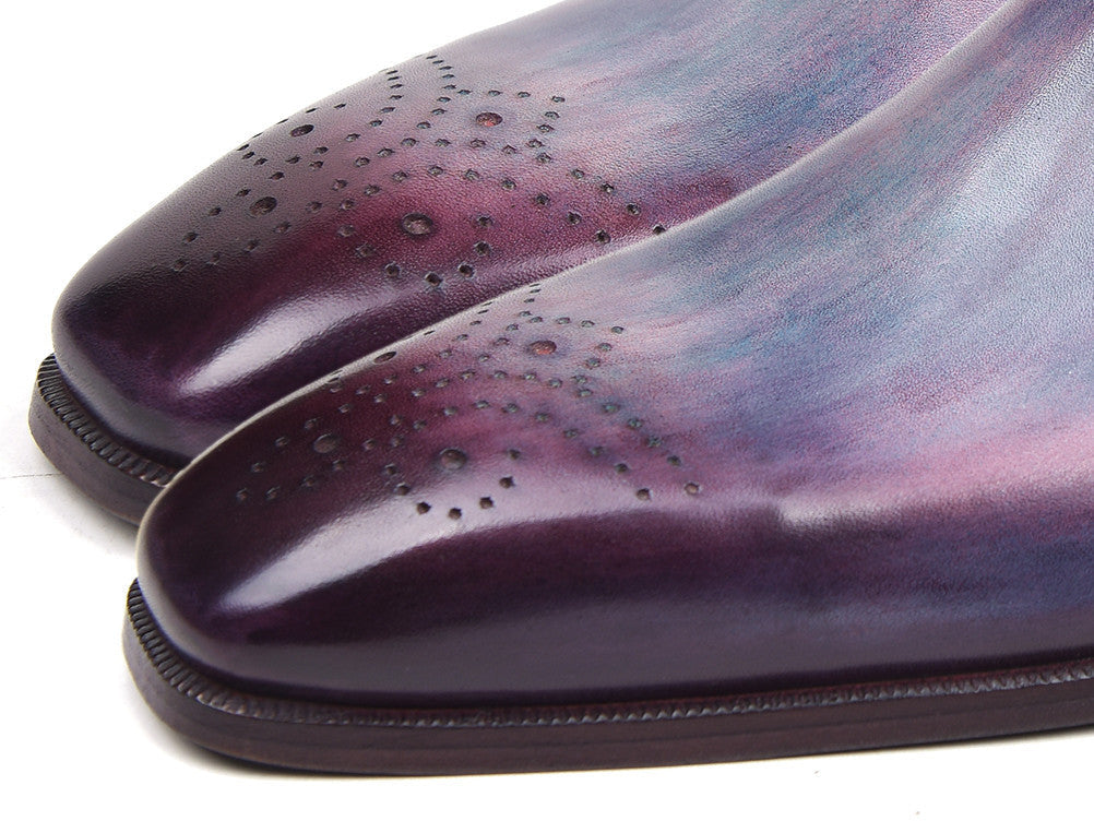 Paul Parkman Side Lace Oxfords Purple (ID