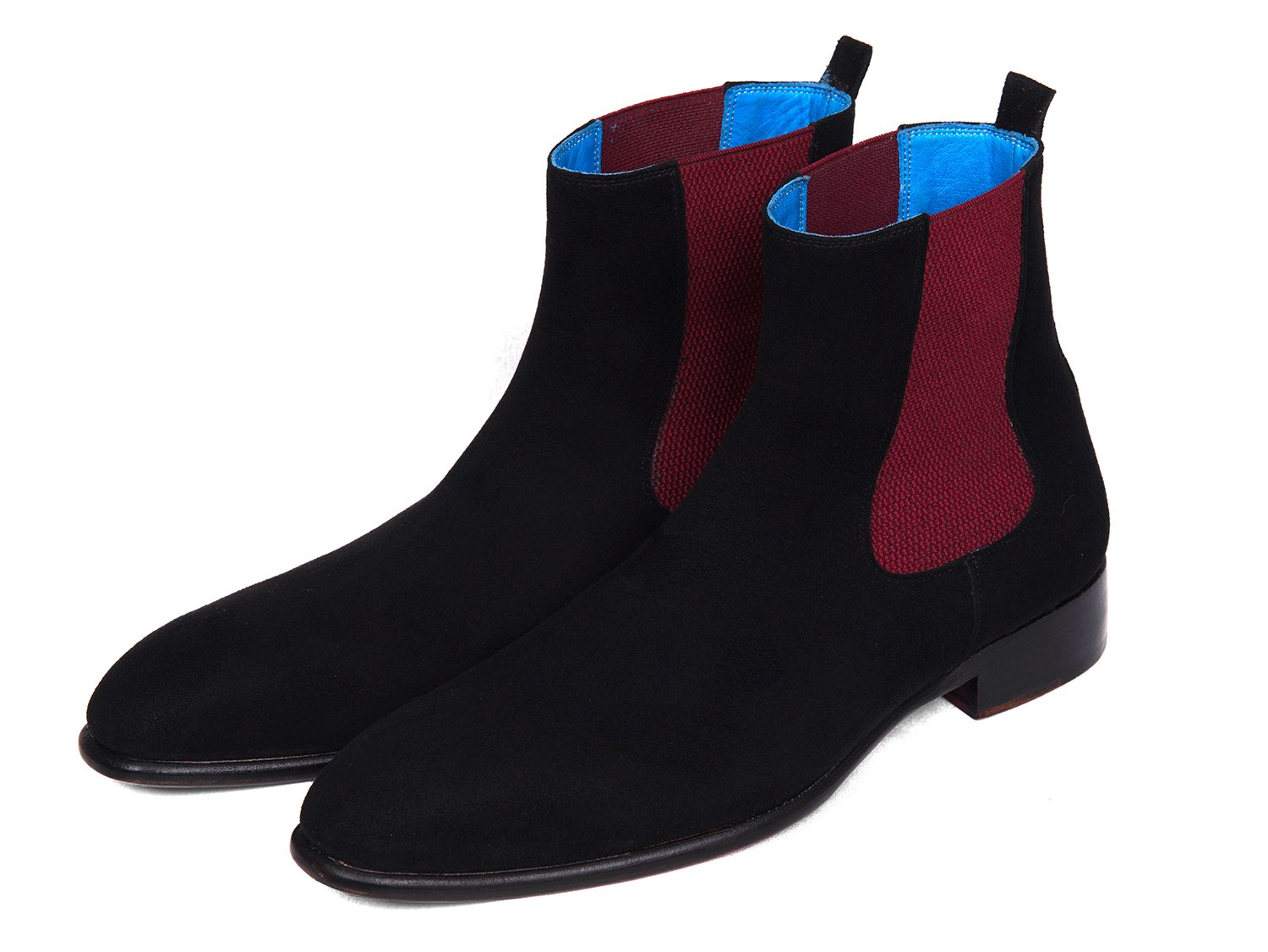 Paul Parkman Black Suede Chelsea Boots (ID