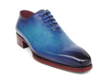 Paul Parkman Goodyear Welted Wholecut Oxfords Blue &amp; Turquoise (ID