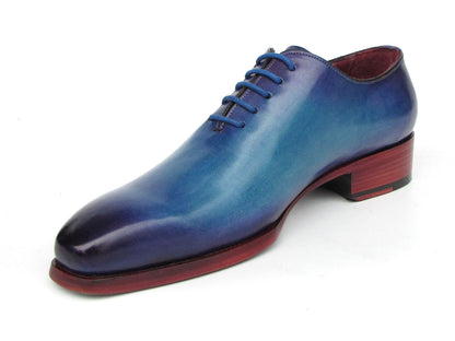 Paul Parkman Goodyear Welted Wholecut Oxfords Blue &amp; Turquoise (ID