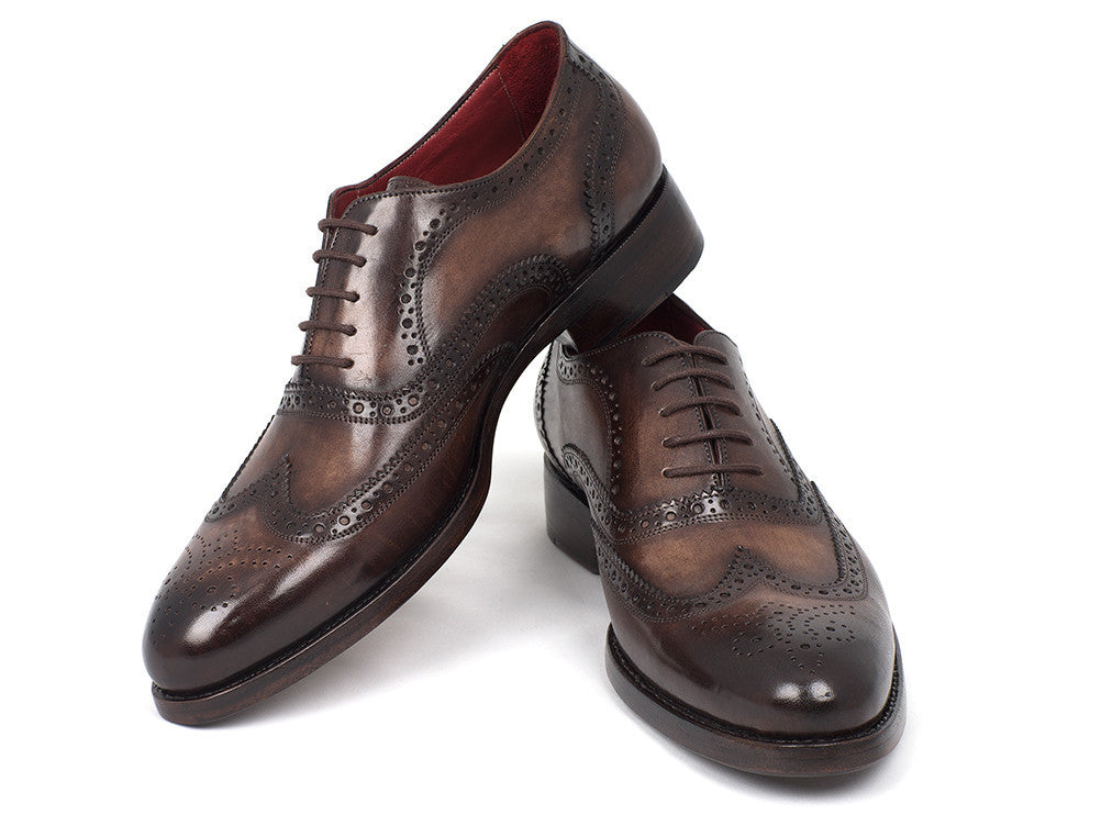 Paul Parkman Wingtip Oxfords Goodyear Welted Brown (ID