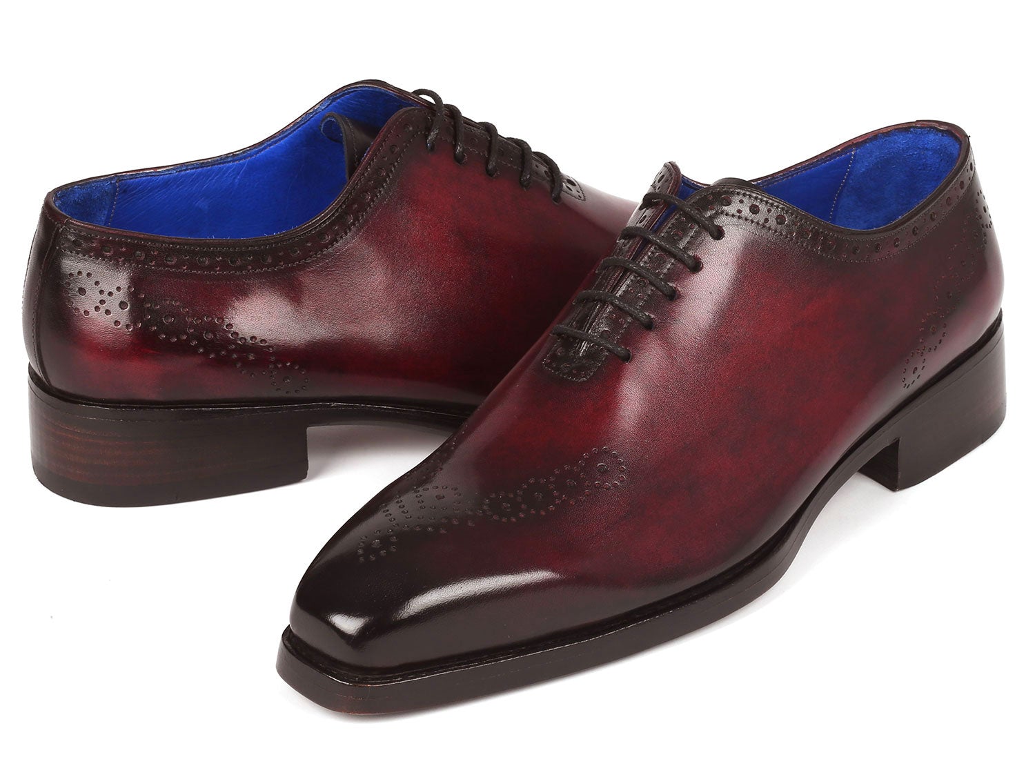 Paul Parkman Goodyear Welted Punched Oxfords Bordeaux (ID