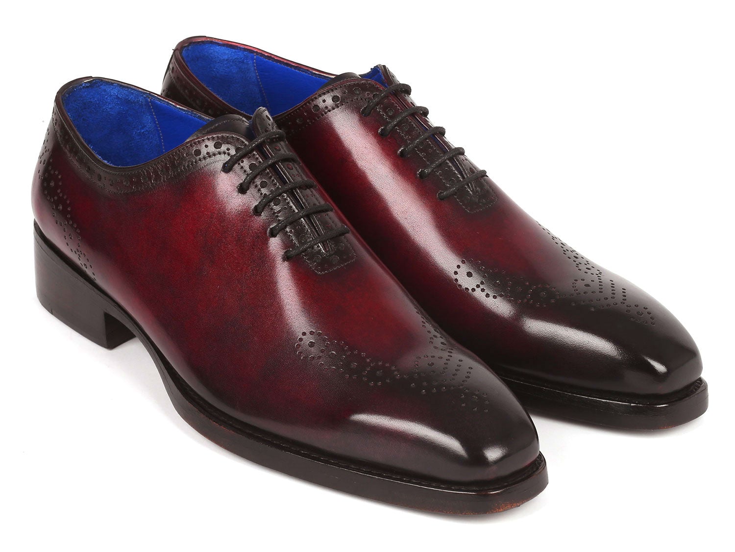 Paul Parkman Goodyear Welted Punched Oxfords Bordeaux (ID