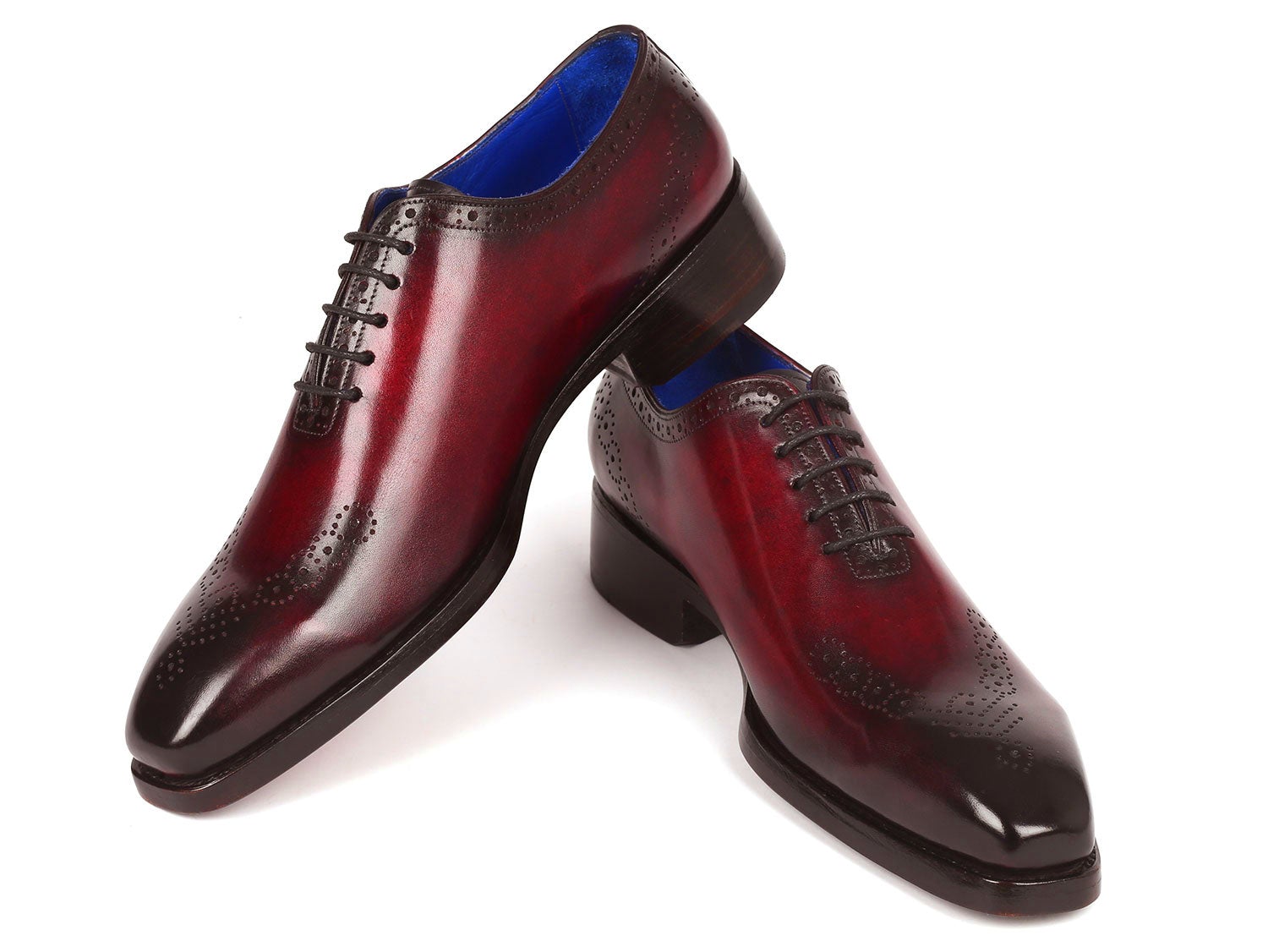 Paul Parkman Goodyear Welted Punched Oxfords Bordeaux (ID