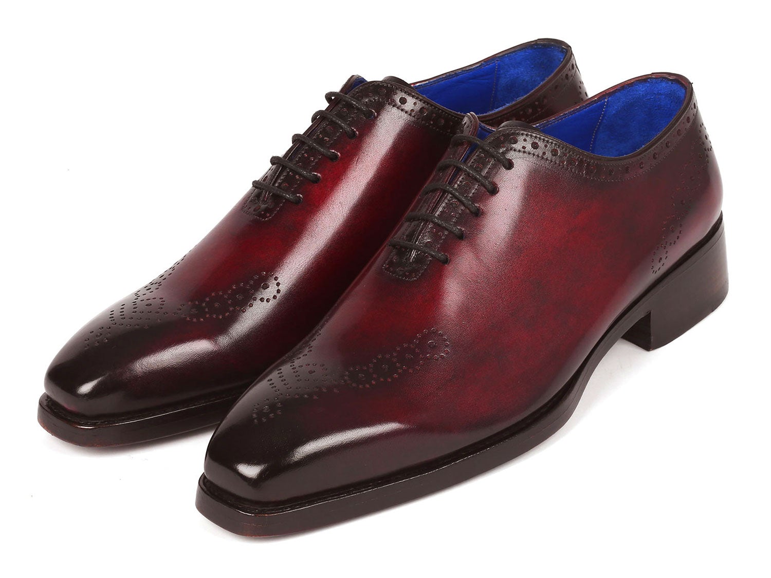 Paul Parkman Goodyear Welted Punched Oxfords Bordeaux (ID