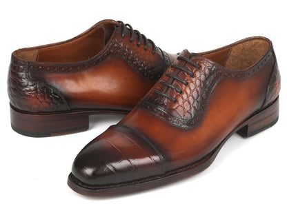 Paul Parkman Goodyear Welted Cap Toe Oxfords Brown (ID