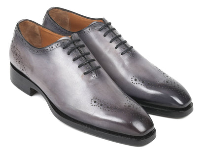 Paul Parkman Goodyear Welted Punched Oxfords Gray (ID