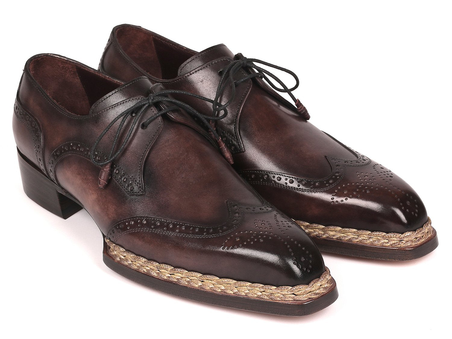 Paul Parkman Norwegian Welted Wingtip Derby Shoes Bronze (ID