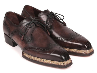 Paul Parkman Norwegian Welted Wingtip Derby Shoes Bronze (ID