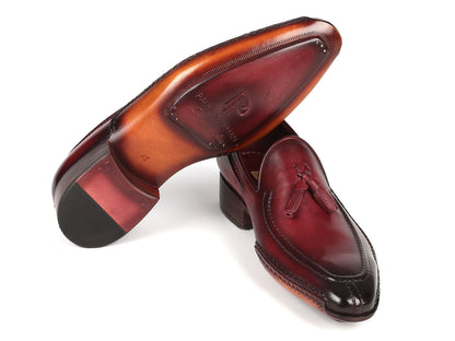 Paul Parkman Hand-Sewn Tassel Loafers Bordeaux (ID