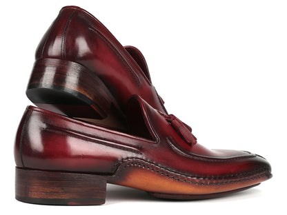 Paul Parkman Hand-Sewn Tassel Loafers Bordeaux (ID