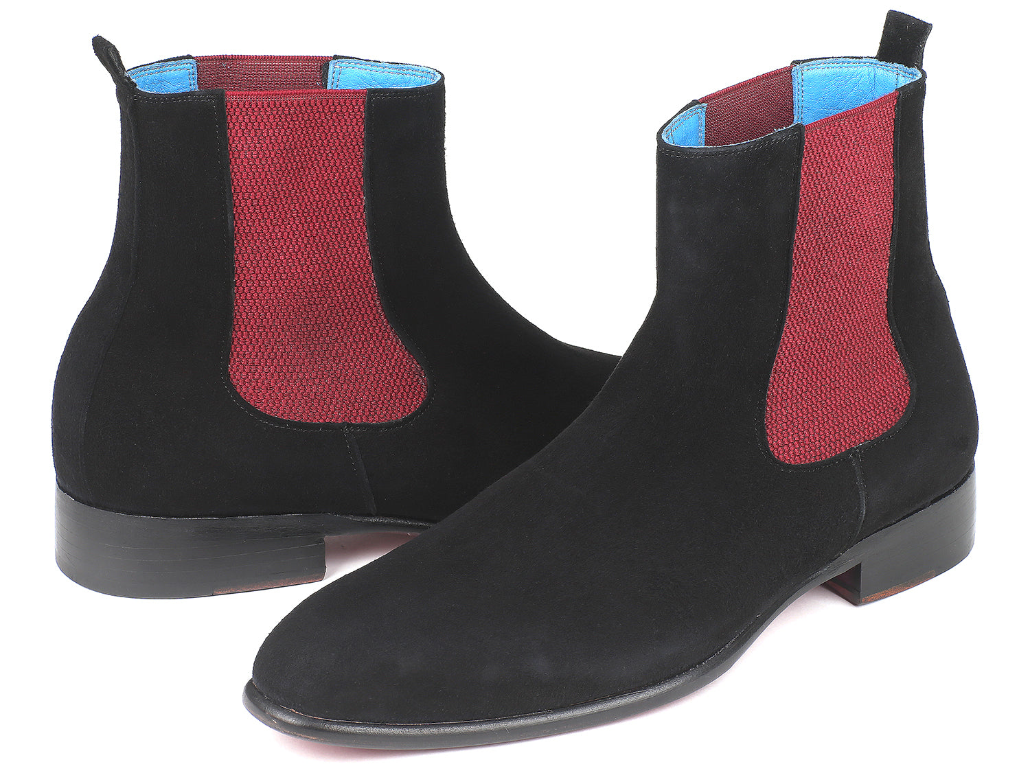 Paul Parkman Black Suede Chelsea Boots (ID