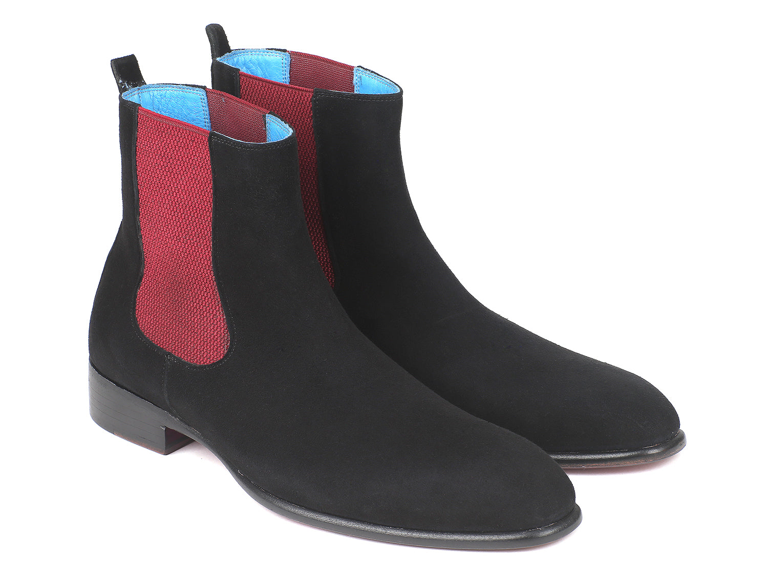 Paul Parkman Black Suede Chelsea Boots (ID