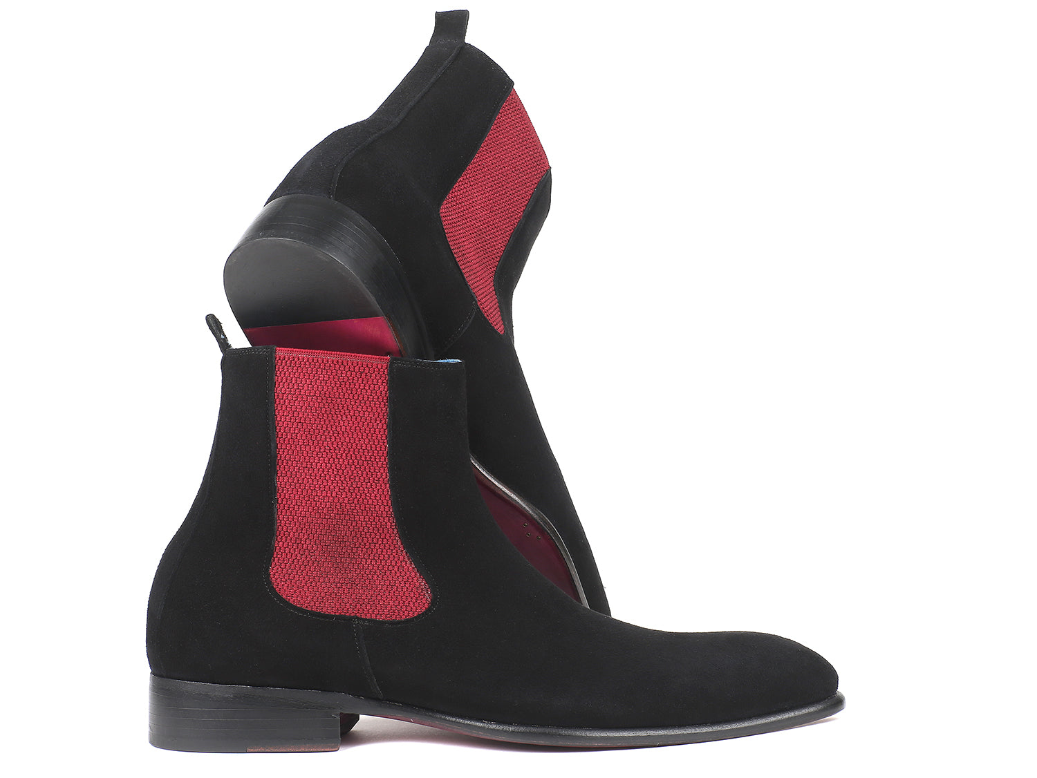 Paul Parkman Black Suede Chelsea Boots (ID