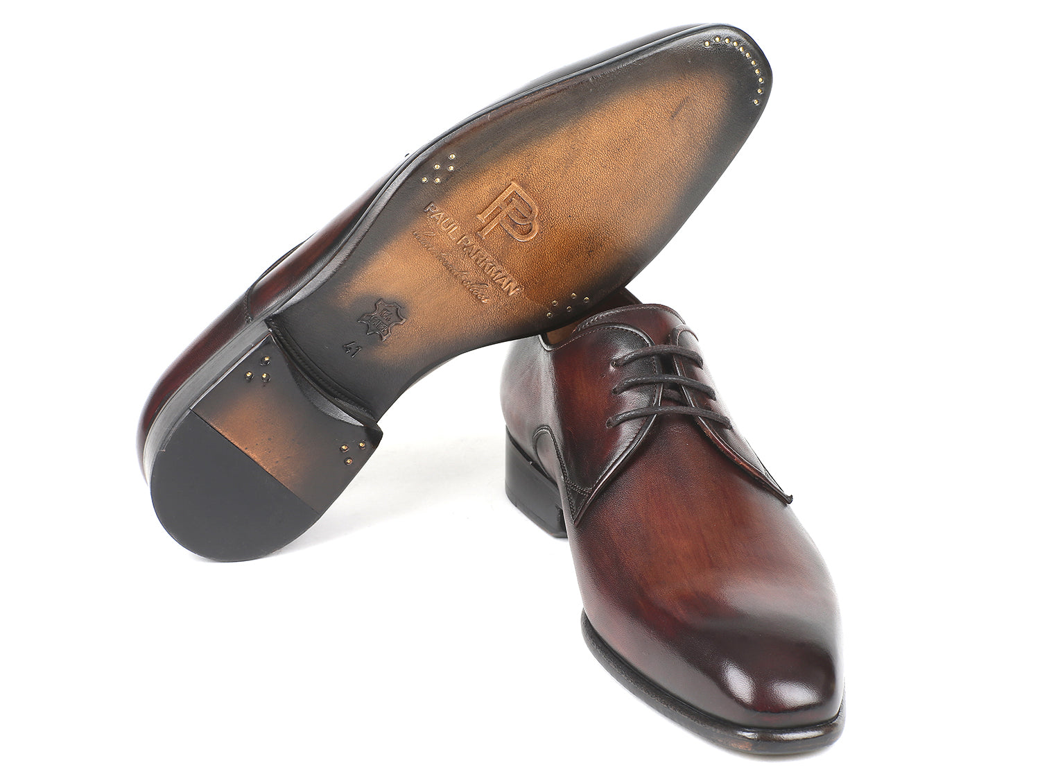 Paul Parkman Antique Brown Derby Shoes (ID