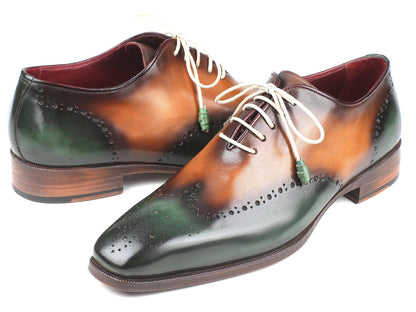 Paul Parkman Green &amp; Camel Wingtip Oxfords (ID