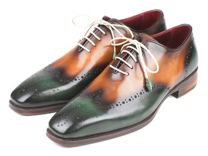 Paul Parkman Green &amp; Camel Wingtip Oxfords (ID