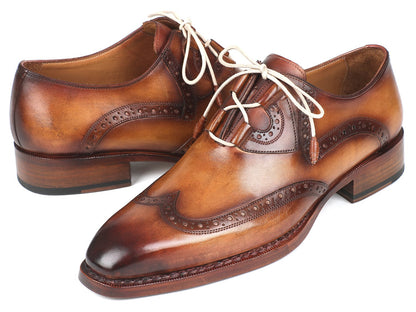 Paul Parkman Goodyear Welted Ghillie Lacing Wingtip Brogues (ID