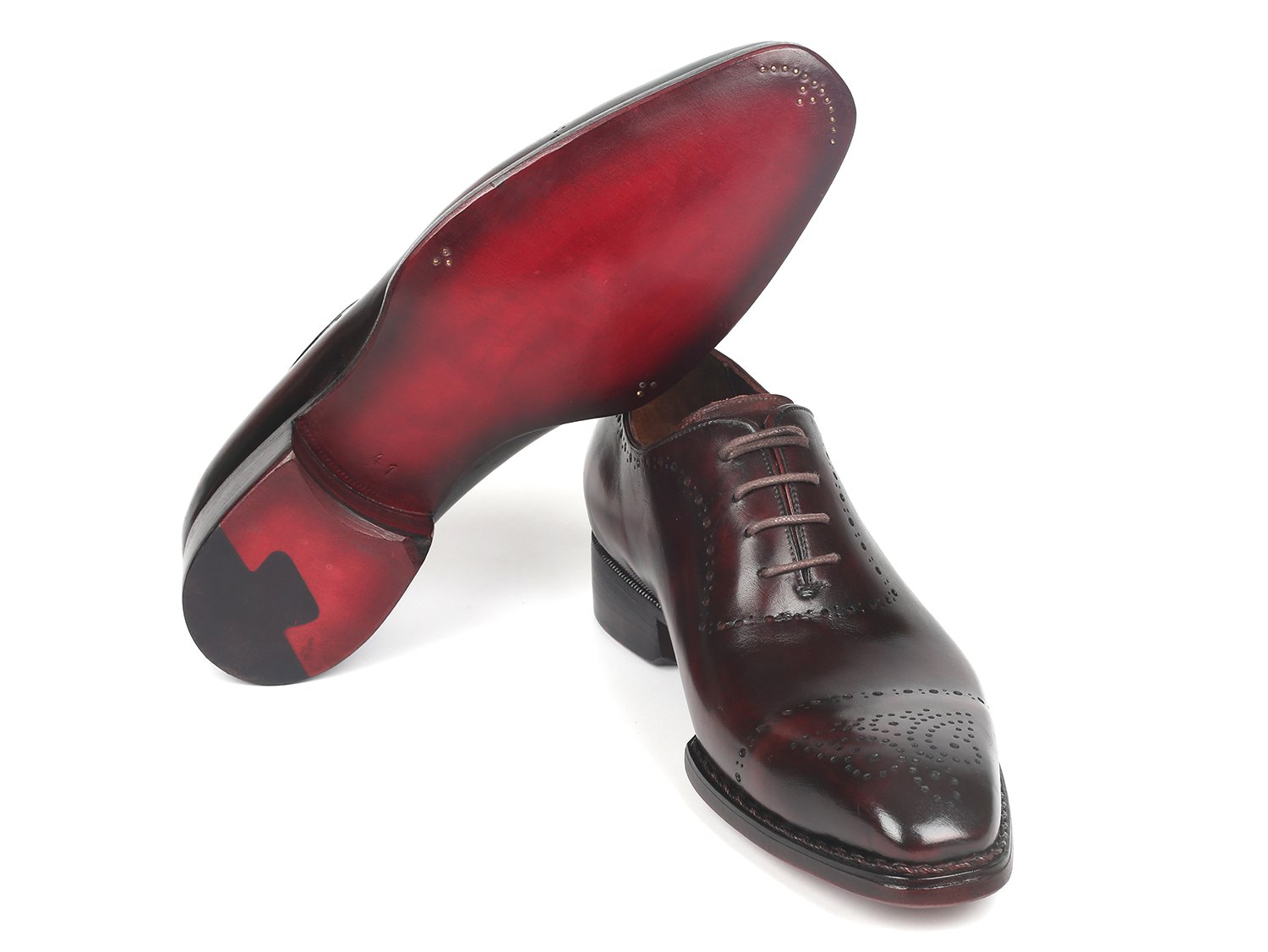 Paul Parkman Dark Bordeaux Goodyear Welted Oxfords (ID