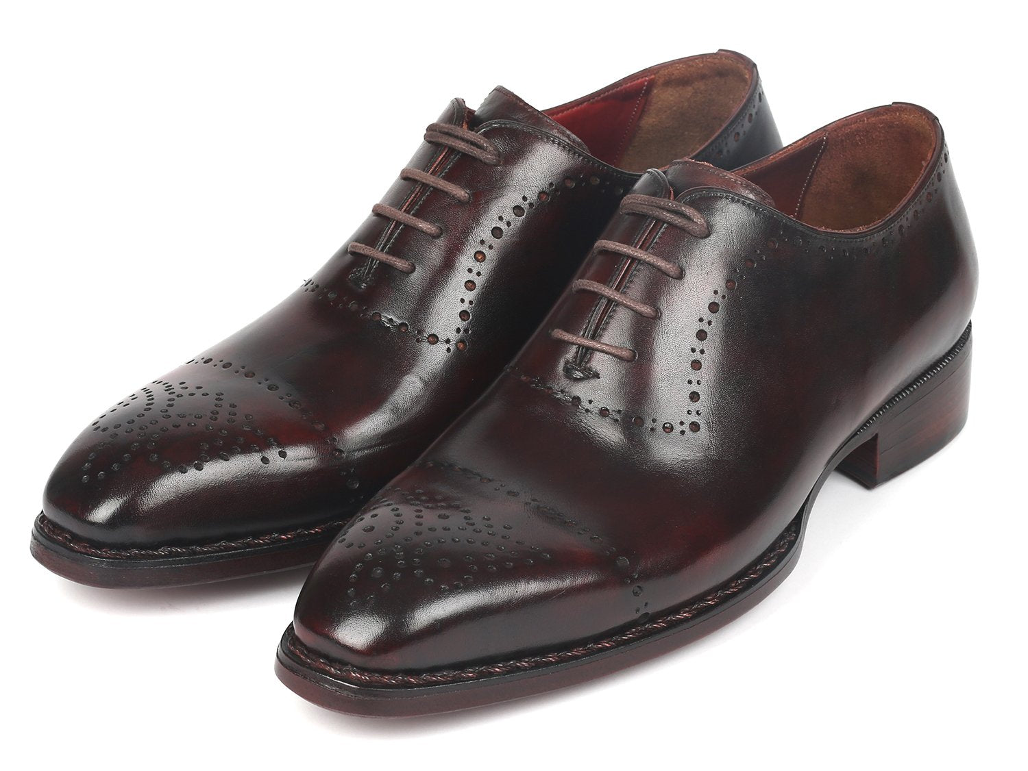 Paul Parkman Dark Bordeaux Goodyear Welted Oxfords (ID